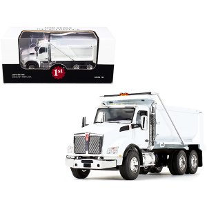 First 50-3471 Kenworth T880 Dump Truck White With White Body 150 Dieca