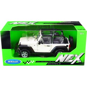 Welly 22489w Jeep Wrangler Rubicon White Nex Models 124 Diecast Model 