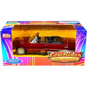 Welly 22434LRW-r 1963 Chevrolet Impala Ss Convertible Red Metallic Low