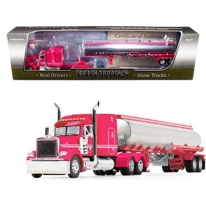 First 69-1001 Peterbilt Model 379 63 Mid-roof Sleeper Cab Pink With He