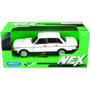 Welly 24102w Volvo 240 Gl White Nex Models 124 Diecast Model Car By