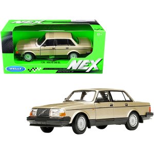 Welly 24102gld Volvo 240 Gl Gold Metallic Nex Models 124 Diecast Model