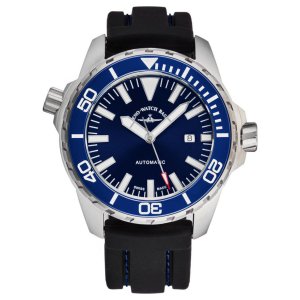 Brav 6603-2824-A4 Zeno 6603-2824-a4 Men's 'divers' Blue Dial Black Rub