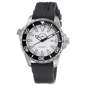 Brav 6603-515Q-A2 Zeno 6603-515q-a2 Men's 'divers' White Dial Black Ru