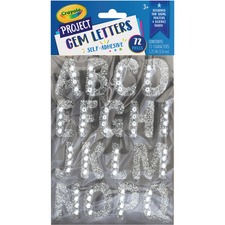 Pacon PAC P1665CRA Pacon Crayola Sparkling Gems Sticker Letters - Self