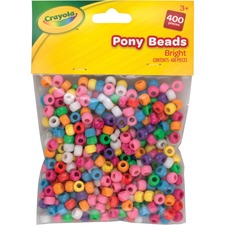 Pacon PAC P355402CRA Pacon Crayola Pony Beads - Key Chain, Project, Pa