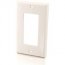 C2g 03725 Decorative Style Single Gang Wall Plate - White - White