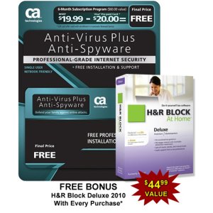 Ca AVPS7BPCCTD1E Antivirus Plus Software 6 Month Sub. And Bonus Hr Blo