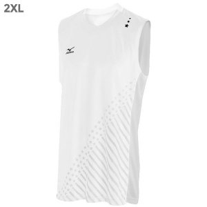 Mizuno 440391.0000.08. Drylite Men's National Vi Sleeveless Jersey, Wh