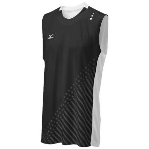 Mizuno 440391.9000.08. Drylite Men's National Vi Sleeveless Jersey, Bl