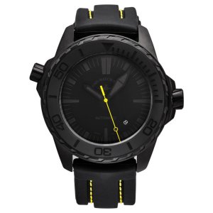 Brav 6603-BK-I19 Zeno 6603-bk-i19 Men's 'divers' Black Dial Blackyello