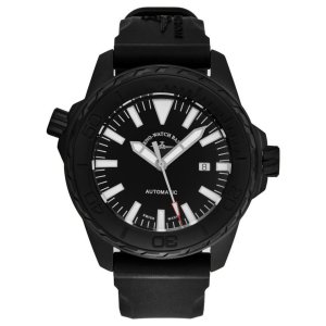 Brav 6603-BK-A1 Zeno 6603-bk-a1 Men's 'divers' Black Dial Black Rubber