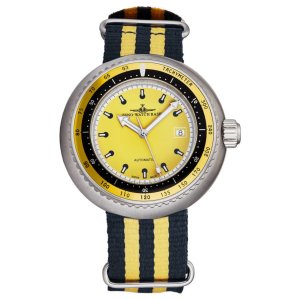 Brav 500-2824-I9 Zeno 500-2824-i9 Men's 'divers' Yellow Dial Yellowblu