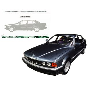 Minichamps 100023005 1986 Bmw 730i (e32) Dark Gray Metallic 118 Diecas