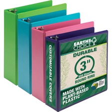 Samsill SAM MS48689 Earthchoice Durable View Binder - 3 Binder Capacit