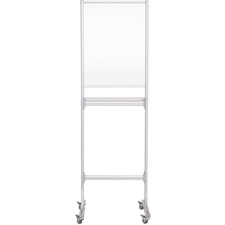 Bi-silque BVC SUP3503 Bi-silque Mobile Glass Panel Divider Wpassthroug