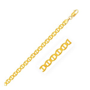 Unbranded 10309-8 4.5mm 14k Yellow Gold Mariner Link Bracelet Size: 8'