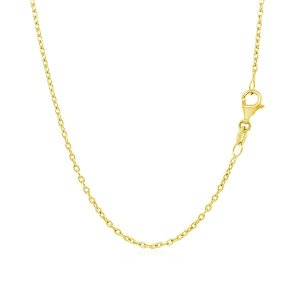 Unbranded 23476-20 14k Yellow Gold Round Cable Link Chain 1.5mm Size: 