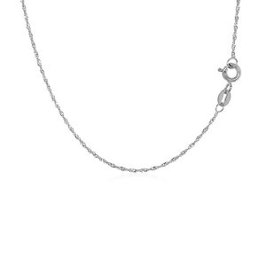 Unbranded 39403-22 14k White Gold Singapore Chain 1.0mm Size: 22''