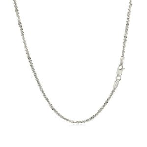 Unbranded 33454-18 10k White Gold Sparkle Chain 1.5mm Size: 18''