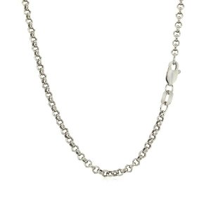 Unbranded 43739-20 2.3mm 10k White Gold Rolo Chain Size: 20''