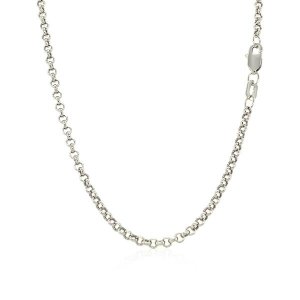 Unbranded 46334-18 2.3mm 14k White Gold Rolo Chain Size: 18''