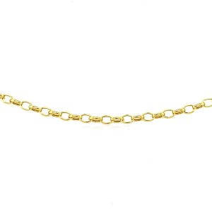 Unbranded 18645-18 3.2mm 14k Yellow Gold Oval Rolo Chain Size: 18''