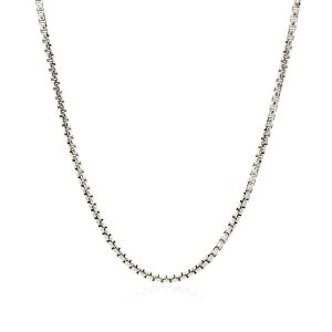 Unbranded 40969-16 14k White Gold Round Box Chain 1.7mm Size: 16''