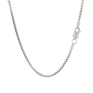 Unbranded 40969-16 14k White Gold Round Box Chain 1.7mm Size: 16''