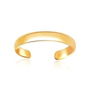 Unbranded 36636 14k Yellow Gold Toe Ring In A Polished And Simple Styl