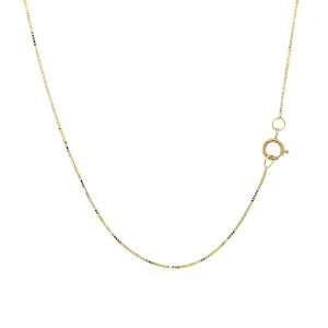 Unbranded 02587-18 14k Yellow Gold Open Circle Drop Pendant Size: 18