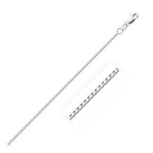 Unbranded 20567-20 10k White Gold Octagonal Box Chain 1.2mm Size: 20''