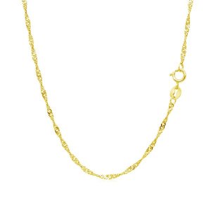 Unbranded 25057-20 10k Yellow Gold Singapore Chain 1.5mm Size: 20''