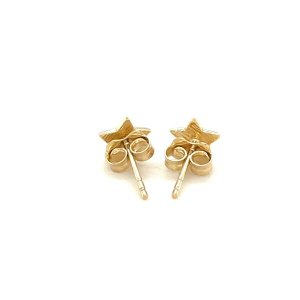 Unbranded 59840 14k Yellow Gold Post Earrings With Stars