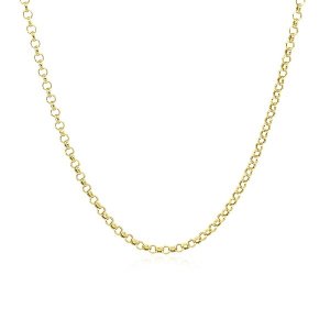 Unbranded 05643-20 10k Yellow Gold Rolo Chain 1.9mm Size: 20''