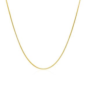 Unbranded 38699-18 14k Yellow Gold Round Snake Chain 0.9mm Size: 18''