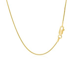 Unbranded 38699-18 14k Yellow Gold Round Snake Chain 0.9mm Size: 18''