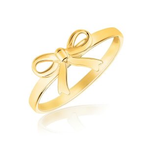 Unbranded 36866-7 14k Yellow Gold Bow Ring Size: 7