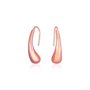 Unbranded 28743 14k Rose Gold Puffed Teardrop Earrings