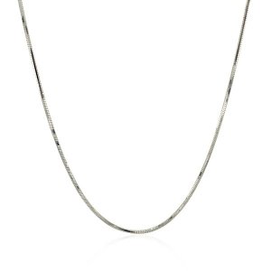 Unbranded 66546-22 14k White Gold Adjustable Snake Chain 0.85mm Size: 