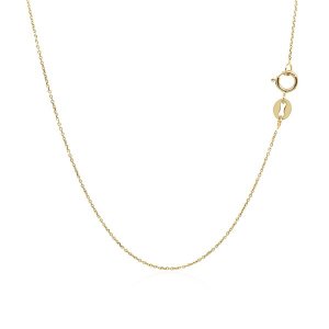 Unbranded 66146-16 14k Yellow Gold Cable Link Chain 0.5mm Size: 16''