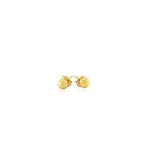 Unbranded 90643 10k Yellow Gold Ball Style Stud Earrings (4.0 Mm)