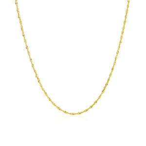 Unbranded 65679-16 10k Yellow Gold Singapore Chain 1.0mm Size: 16''