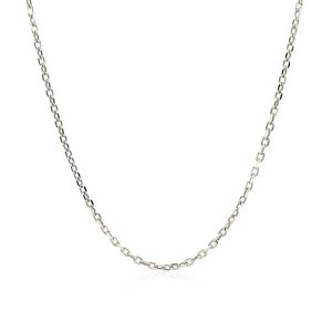 Unbranded 74577-20 Sterling Silver Rhodium Plated Cable Chain 1.5mm Si