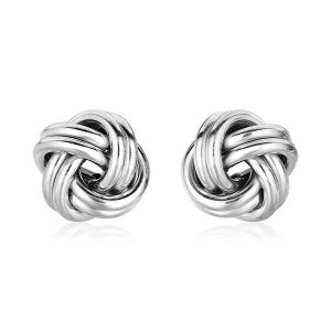 Unbranded 79657 Sterling Silver Polished Love Knot Earrings