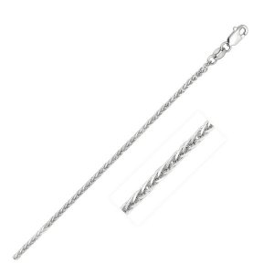 Unbranded 85649-18 14k White Gold 1.8mm Square Wheat Chain Size: 18''