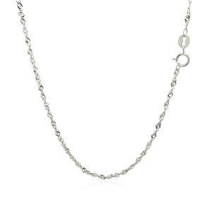 Unbranded 48171-20 14k White Gold Singapore Chain 1.5mm Size: 20''