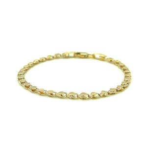 Unbranded 87595-8 2.9mm 14k Yellow Gold Heart Bracelet Size: 8''