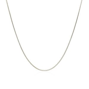 Unbranded 83579-24 Sterling Silver Rhodium Plated Snake Chain 0.9mm Si