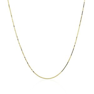 Unbranded 60170-18 14k Yellow Gold Classic Box Chain 0.6mm Size: 18''